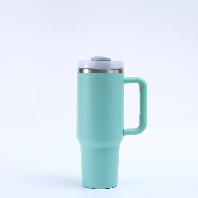 1200ML Insulated Travel Mug with Handle and Straw