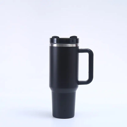 1200ML Insulated Travel Mug with Handle and Straw