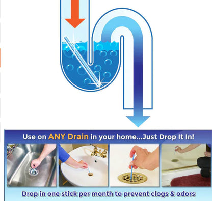 "Pipe Cleaning Stick for Bathtubs"